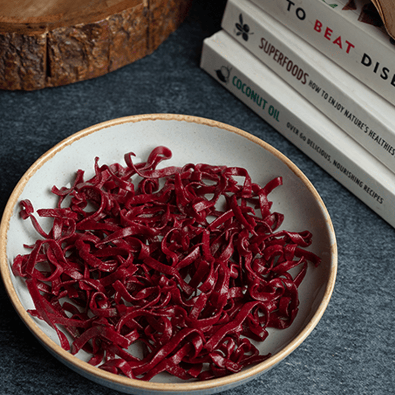 Beetroot Pasta – Fettuccini (Gluten-Free, Vegan)